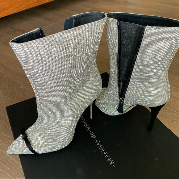 Marco De Vincenzo Crystal Boots Booties 37 NWT - Picture 11 of 16